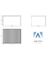 Pergola Ibiza 5x4 adossée en aluminium avec 1 stores 4M