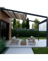 Pergola Elisa II - 3x4m en alu toit rétractable et leds