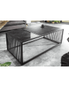 Table basse ARCHITECTURE 100 cm au style marbre et verre fumé