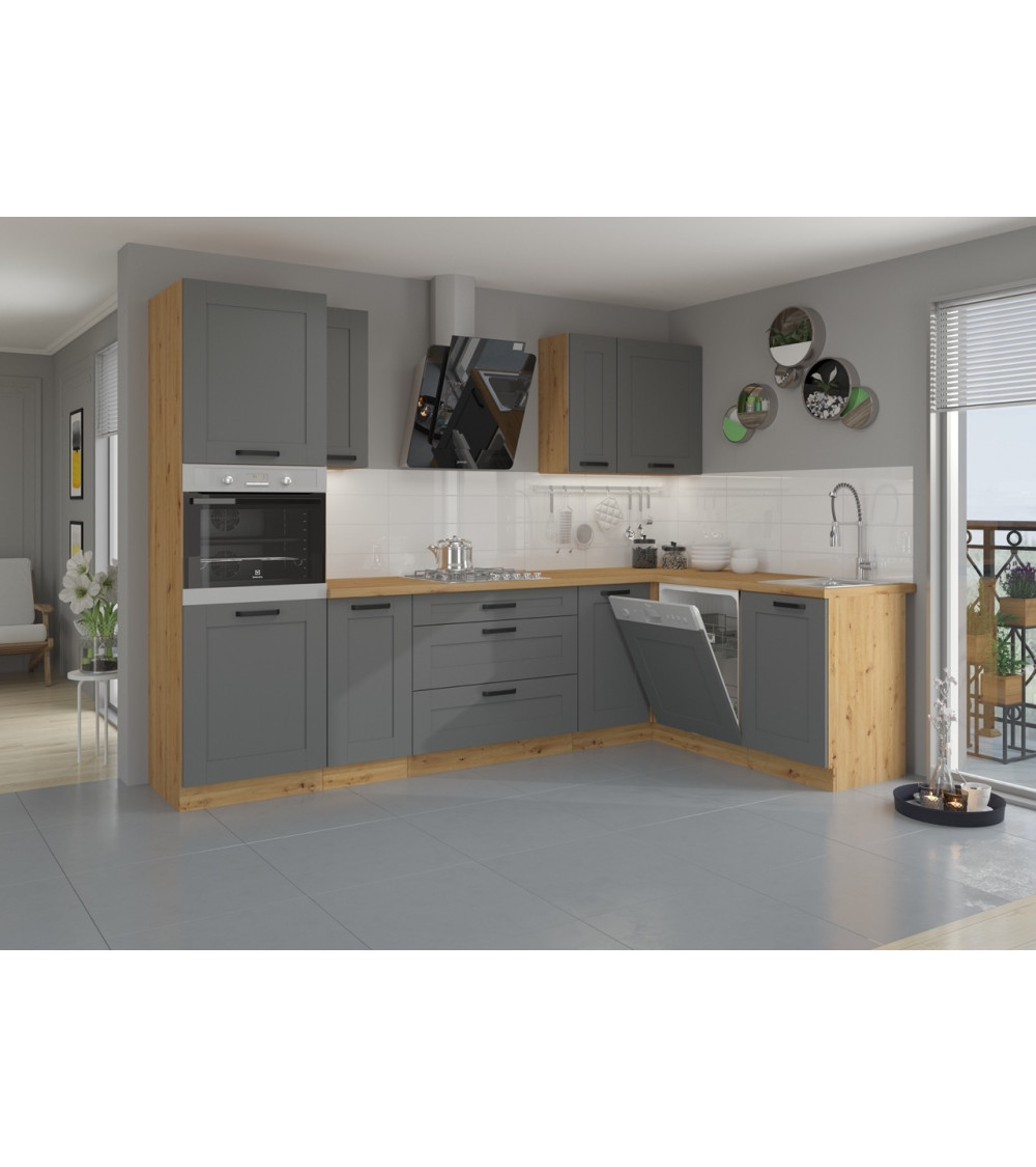 Ensemble Cuisine NINA PREMIUM LINE vert 300 cm
