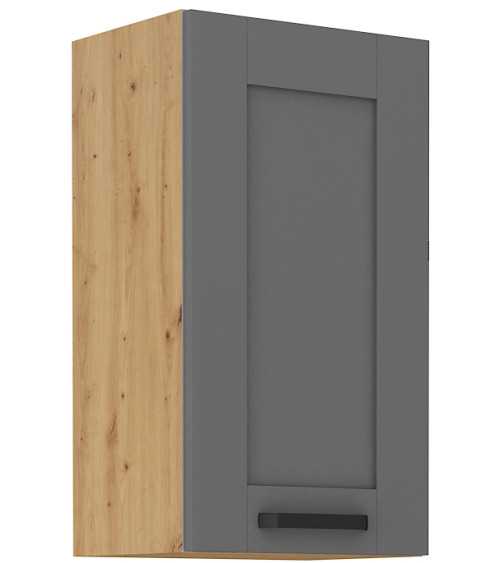 Conjunto muebles de cocina de esquina LUNA gris polvo/roble artisan 285x170 cm