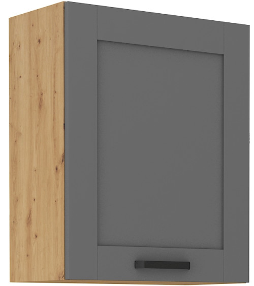 Conjunto muebles de cocina de esquina LUNA gris polvo/roble artisan 285x170 cm