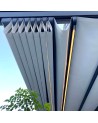 Pergola Elisa III - 4x5m en alu toit rétractable et leds