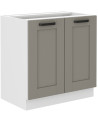 Móveis de cozinha LUNA 250 cm cinza e branco