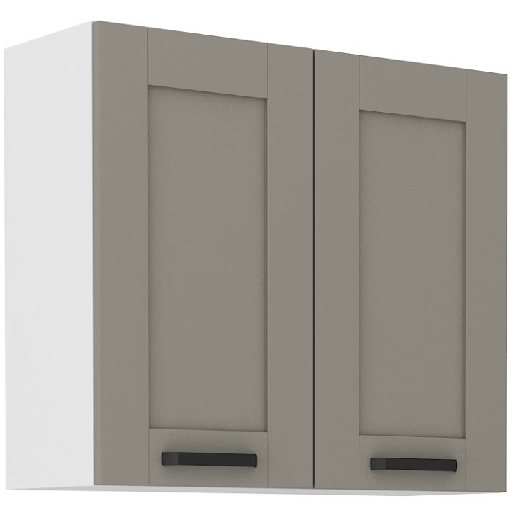 Ensemble cuisine LUNA gris poussière/blanc 250 cm
