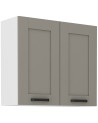 Móveis de cozinha LUNA 250 cm cinza e branco