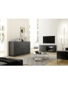 Buffet BASIC marbre gris anthracite 160 cm