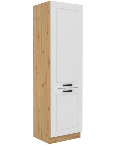 Mobili da cucina ad angolo LUNA bianco e rovere 210x350 cm