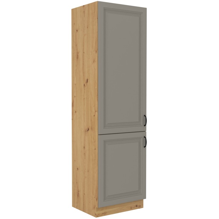 Conjunto muebles de cocina de esquina STILO gris /roble 210x350 cm