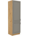 Conjunto muebles de cocina de esquina STILO gris /roble 210x350 cm