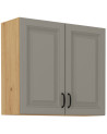 Conjunto muebles de cocina de esquina STILO gris /roble 210x350 cm
