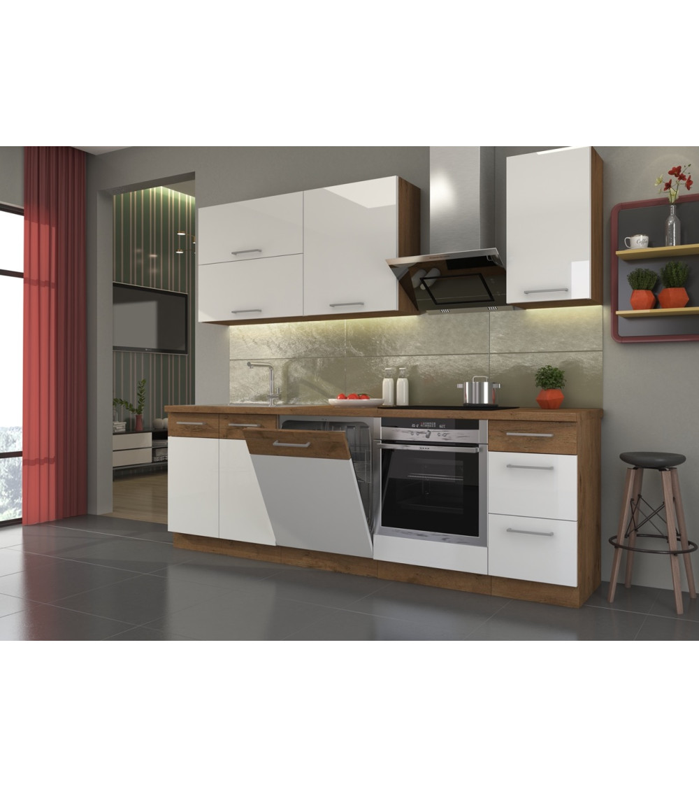 Ensemble Cuisine NINA PREMIUM LINE vert 300 cm