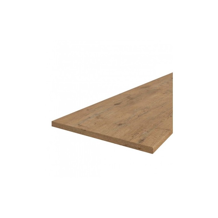 Conjunto muebles de cocina VIGO roble Lancelot/blanco brillante 240 cm