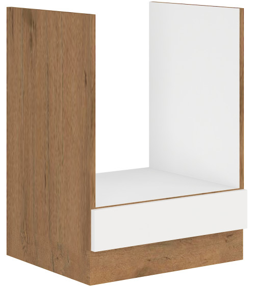 Conjunto muebles de cocina VIGO roble Lancelot/blanco brillante 240 cm