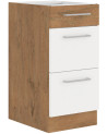 Ensemble cuisine VIGO Chêne lancelot/blanc brillant 240 cm