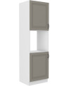 Ensemble cuisine en L STILO gris argile/blanc 340 cm