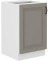 Ensemble cuisine en L STILO gris argile/blanc 340 cm