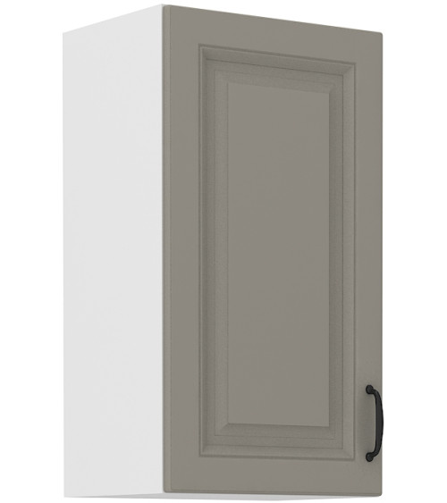 Ensemble cuisine en L STILO gris argile/blanc 340 cm