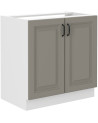 Conjunto móveis de cozinha STILO cinza e branco 250 cm