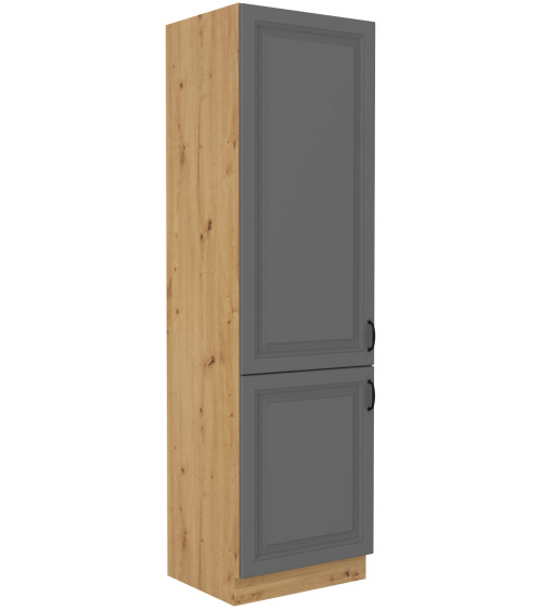 Muebles de cocina de esquina STILO 210x350 cm gris/roble
