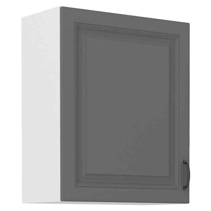 Ensemble cuisine en L STILO gris poussière/blanc 470 cm