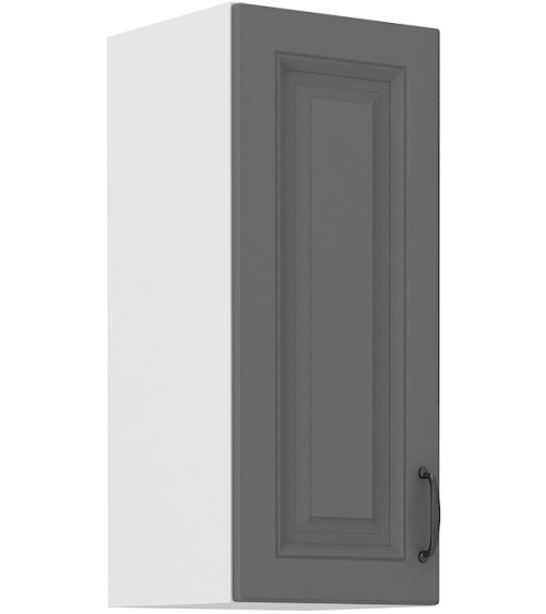 Conjunto muebles de cocina de esquina STILO gris polvo/blanco 285x170 cm