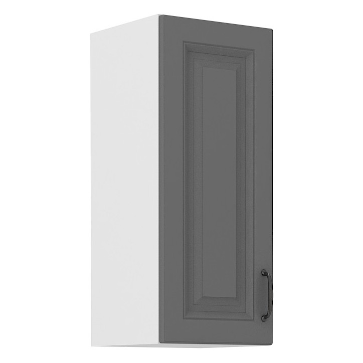 Conjunto muebles de cocina de esquina STILO gris polvo/blanco 285x170 cm
