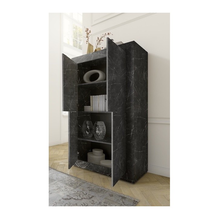 Argentier BASIC marbre gris anthracite 102x162 cm