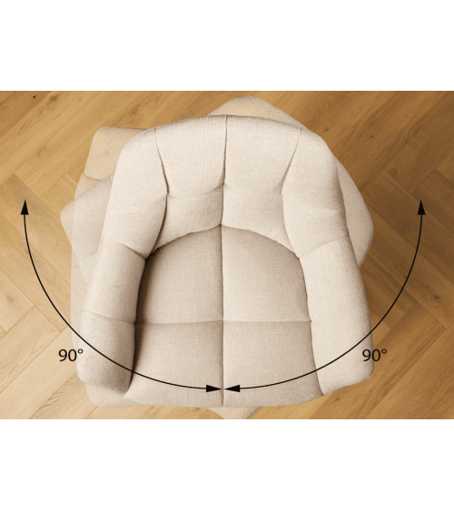 Chaise haute PAPILLON 106 cm - champagne beige