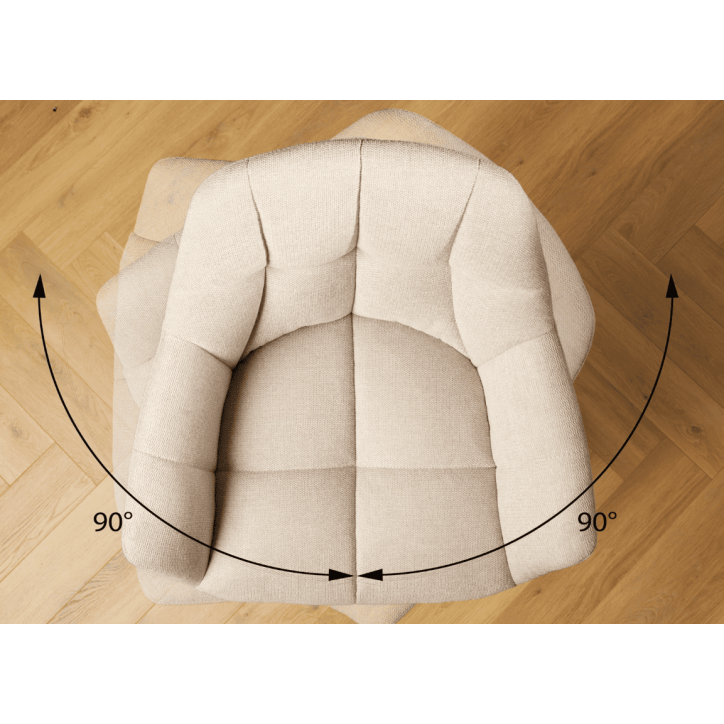 Chaise haute PAPILLON 106 cm - champagne beige