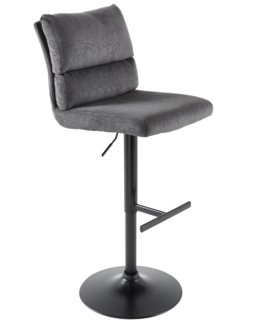 Tabouret de bar COMFORT de 64 à 85 cm - gris