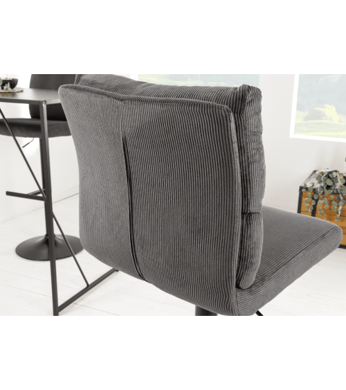 Tabouret de bar COMFORT de 64 à 85 cm - gris