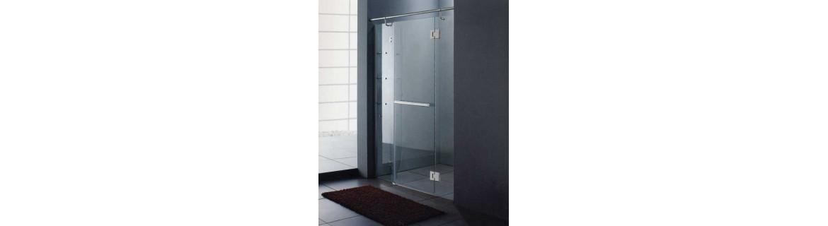 Parois de douche avec porte battante, Décoration salle de bain