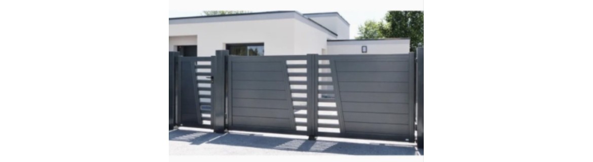 portail deux vantaux aluminium