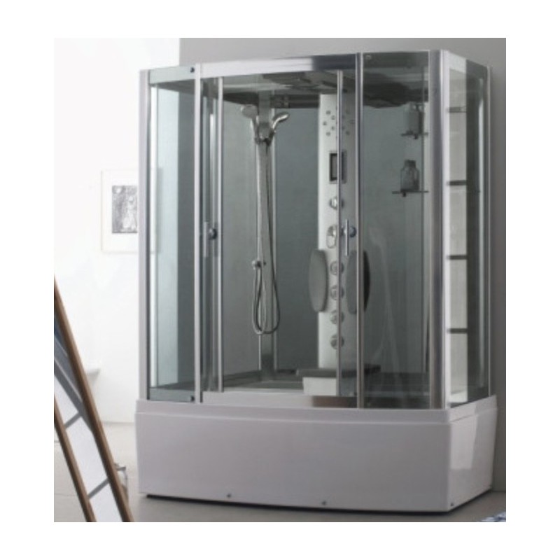 Cabine de douche complete et combiné baignoire-douche design hydromassante