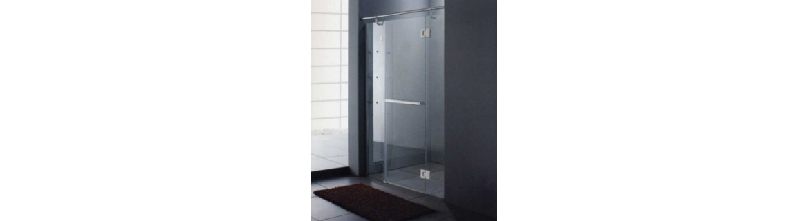 Parois de douche avec porte battante, Décoration salle de bain