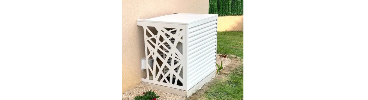 Cubierta para aire acondicionado de aluminio
