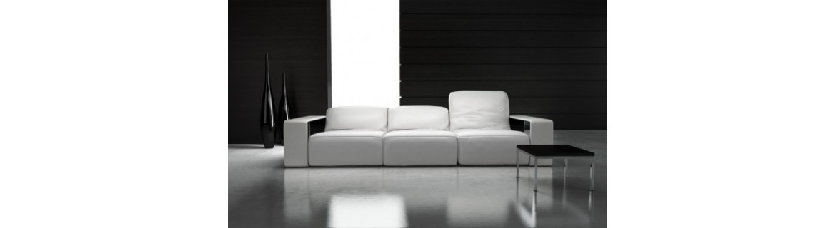 Sofá de couro de design: comprar sofás de couro e móveis de design para salas de estar